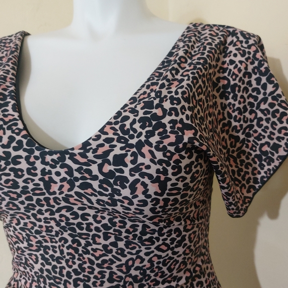 Byinns Leopard Cheetah Animal Print One Piece Swimsuit Bathing Suit XL - Picture 6 of 10